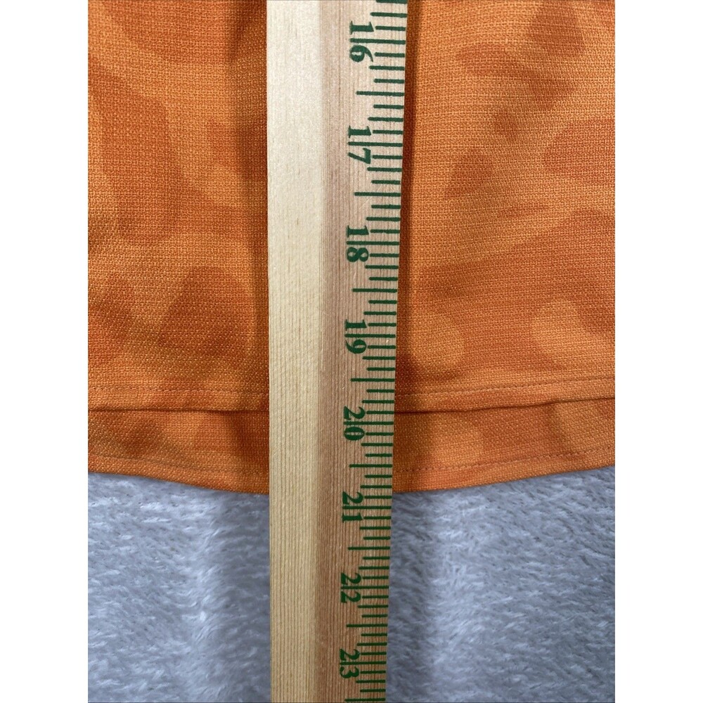 Columbia XCO Silk Wrap Skirt Women's Medium Orange Knee A-Line Tropical Resort - Picture 5 of 7